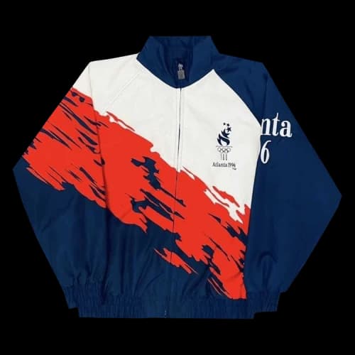 Sports Vintage Atlanta Olympic Summer Games Splash Jacket 'Multicolor'