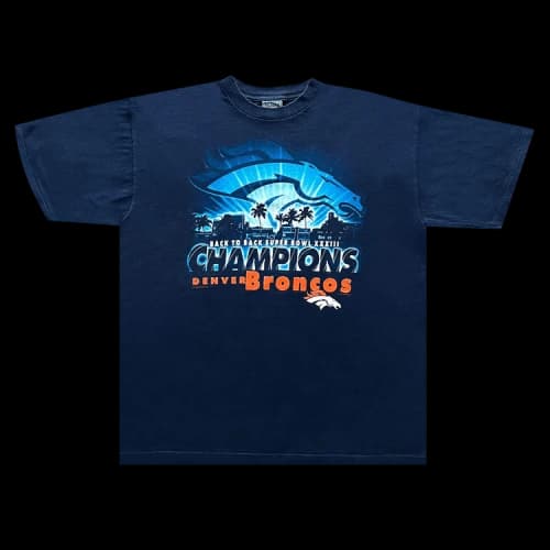 Sports Vintage Denver Broncos Super Bowl Tee 'Navy'