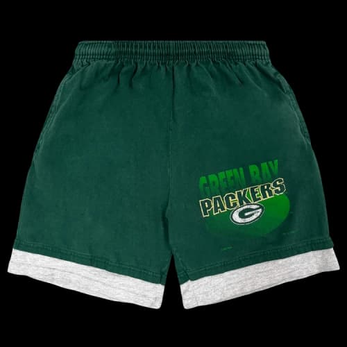 Sports Vintage Green Bay Packers Double-Layer Shorts 'Green'