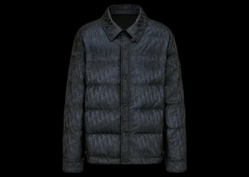 Dior Oblique Quilted Jacket Black Technical Jacquard