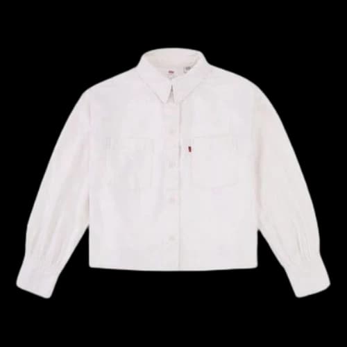 LEVI'S Levis lapel Short Casual Denim Shirt White