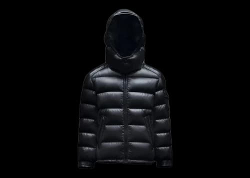Moncler Boy's New Maya Short Down Kid's Jacket Night Blue