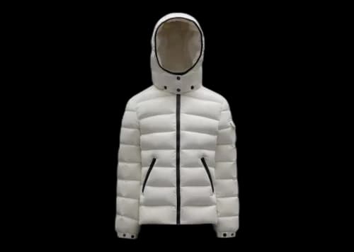 Moncler Girl's Bady Short Down Kid's Jacket Off White