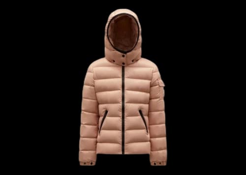 Moncler Girl's Bady Short Down Kid's Jacket Light Pink