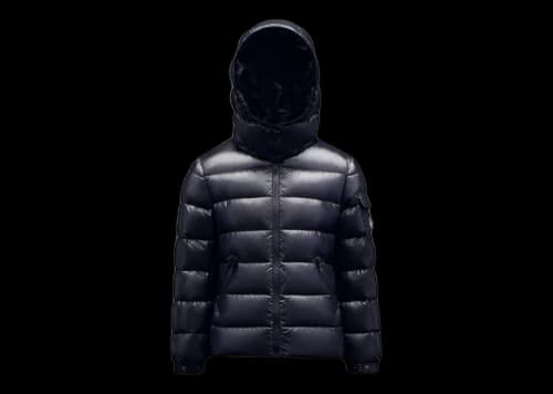 Moncler Girl's Bady Short Down Kid's Jacket Night Blue