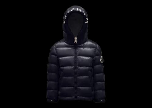 Moncler Boy's Salzan Short Down Kid's Jacket Night Blue