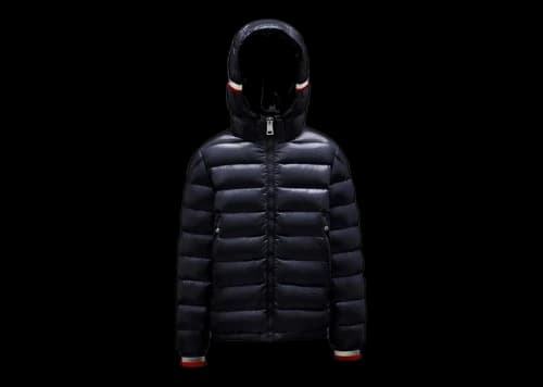 Moncler Boy's Alberic Short Down Kid's Jacket Night Blue