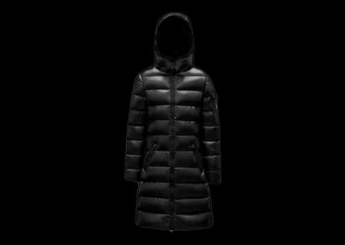 Moncler Girl's Moka Long Down Kid's Jacket Black