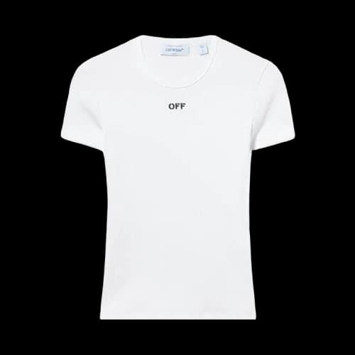 Off-White Off Stamp Rib Basic Tee 'White/Black'