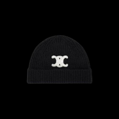 CELINE Triomphe Beanie 'Black'