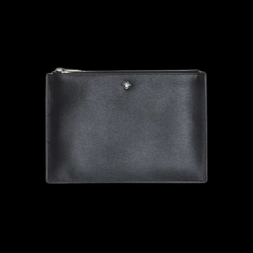Dior Bee Zip-Top Pouch 'Black'