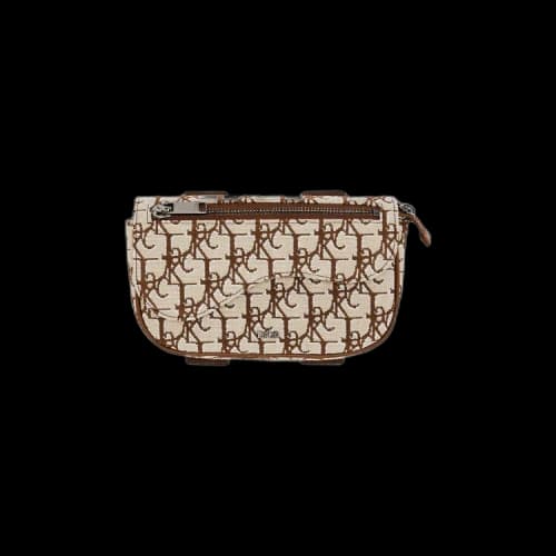 Dior x Cactus Jack Oblique Jacquard Saddle Arm Pouch 'Coffee'