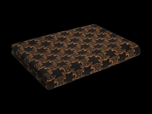 Celine Monogram Terry Cotton Beach Towel Brown/Camel