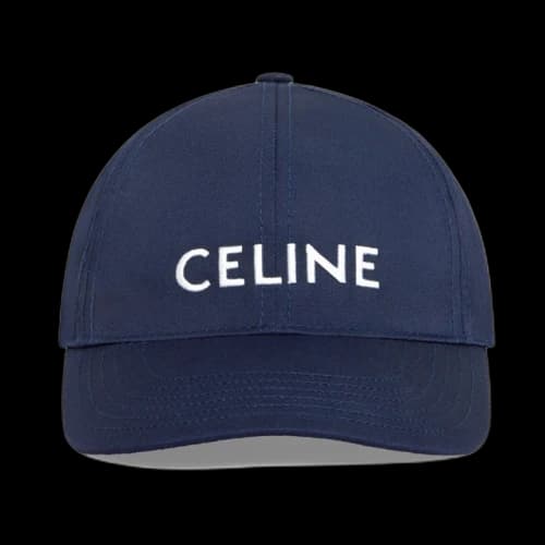 Celine Women's Cotton Baseball Cap Navy
