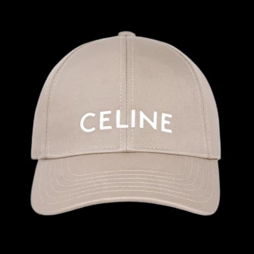 Celine Cotton Baseball Cap British Beige