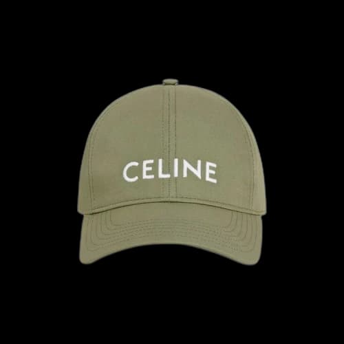 CELINE Baseball Cap 'Vert Grise'
