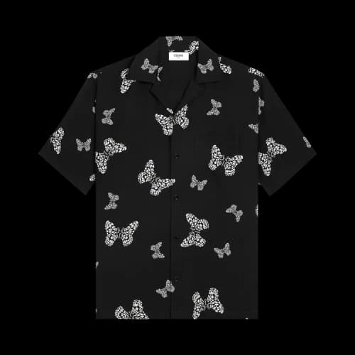 CELINE Hawaiian Shirt 'Black/Cream'