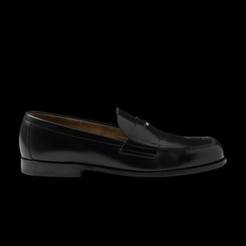 Prada Brushed Leather Loafer 'Black'