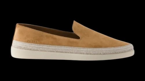 Prada Suede Loafer Cinnamon