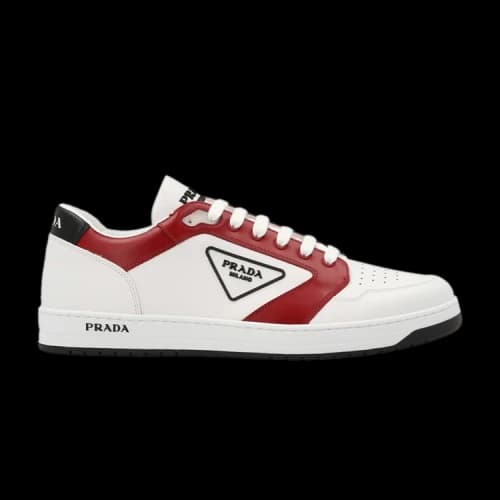 Prada New Avenue Leather Low 'White Red'
