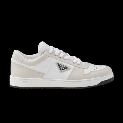 Prada Downtown Leather 'White Dusty Grey'