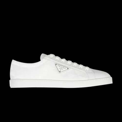 Prada Brushed Leather Sneaker 'White'
