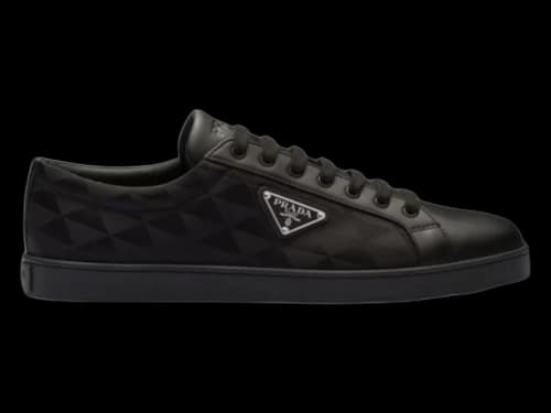 Prada Leather And Re-Nylon Sneakers Black (Women's)