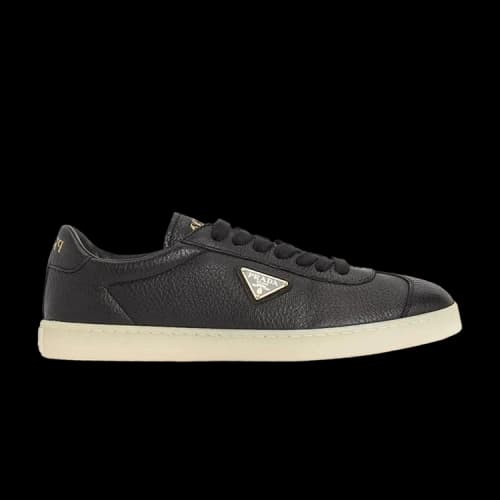 PRADA FW25 Deerskin Leather Sneaker 'Black'