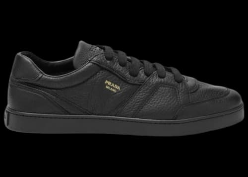 Prada Leather Sneakers Black