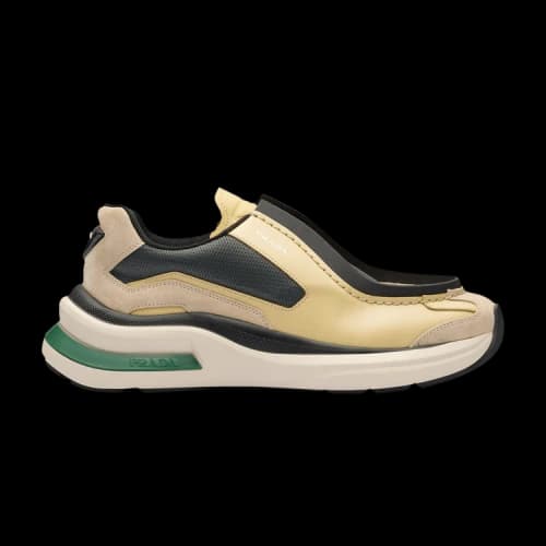 Prada Systeme Brushed Leather Sneaker 'Vanilla Anthracite'