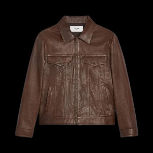 CELINE Trucker Jacket 'Brown'