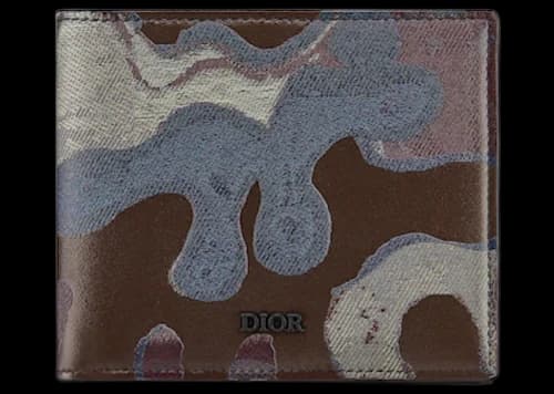 Dior x Peter Doig Wallet Brown