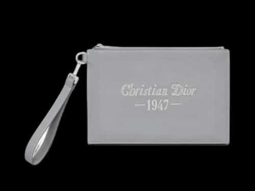 Dior by Birkenstock Christian Dior 1947 Signature A5 Pouch Dior Gray