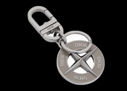 Dior x Stone Island Key Ring Gray