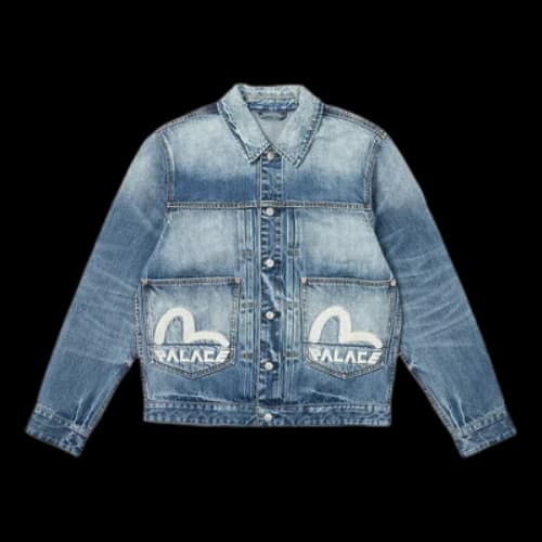 Palace x Evisu Dice Denim Jacket 'Light Wash'