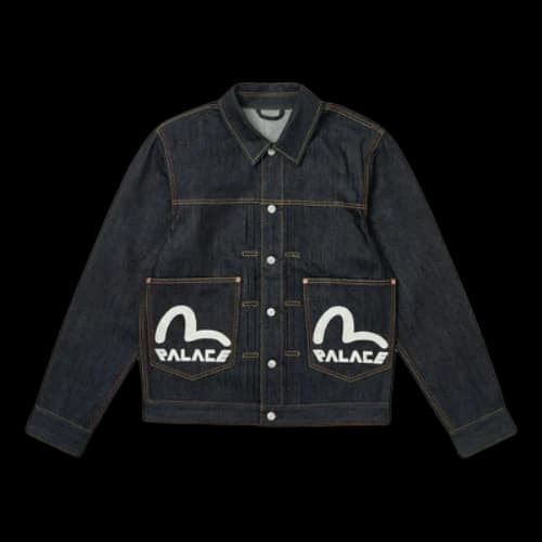 Palace x Evisu Dice Denim Jacket 'Raw'