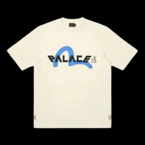 Palace x Evisu Logo T-shirt 'White'
