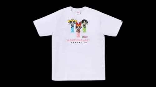 BAPE x Power Puff Girls Baby Milo Tee White