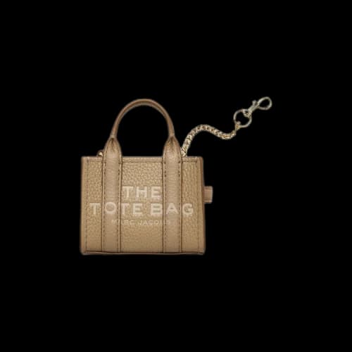 Marc Jacobs The Nano Tote Charm Bag Camel