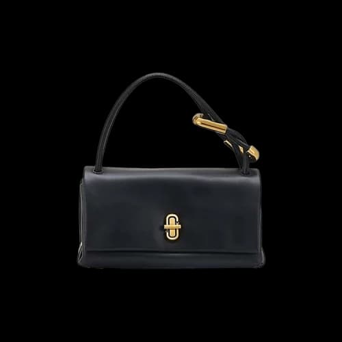 Marc Jacobs The Mini Dual Top Black Leather