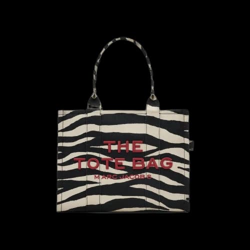 Marc Jacobs The Zebra Canvas Large Tote Black/White