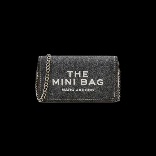 Marc Jacobs The Denim Chain Mini Bag Black Wash