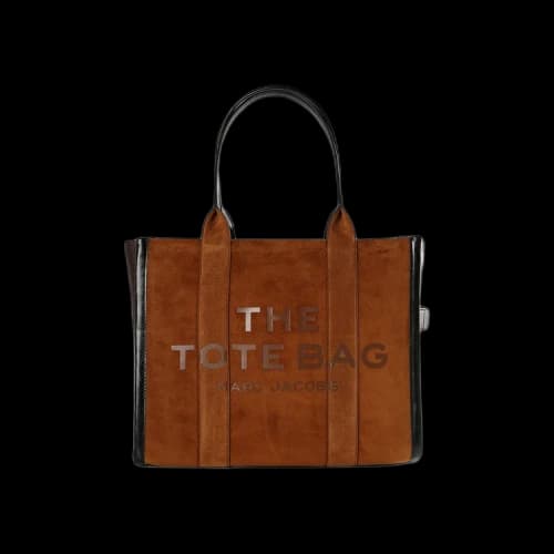 Marc Jacobs The Large Suede Leather Blocked Tote Bag Copper