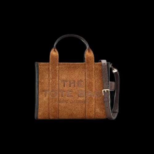 Marc Jacobs The Small Suede Leather Blocked Tote Bag Copper