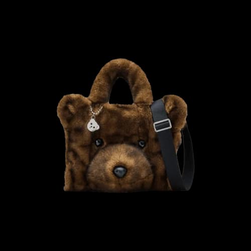 Marc Jacobs The Medium Tote Teddy Bear Tote Bag Ebony