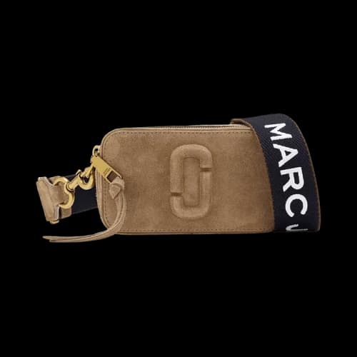 Marc Jacobs The Hairy Suede Covered Snapshot Bag 'Hazelnut'