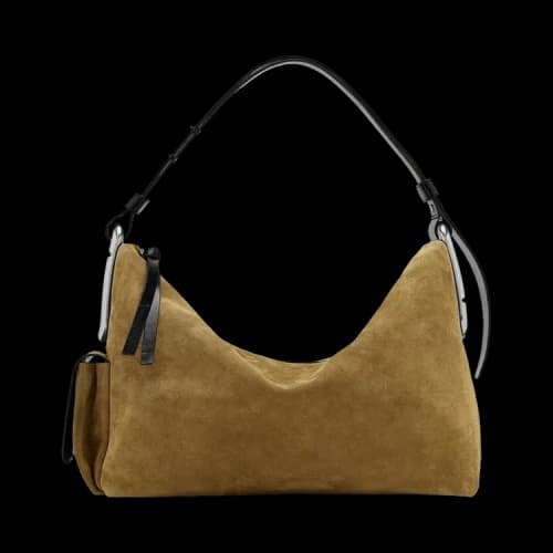 Marc Jacobs Suede Scene Large Shoulder Bag 'Hazelnut'