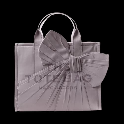 Marc Jacobs The Oversized Bow Canvas Medium Tote Bag 'Light Iris'