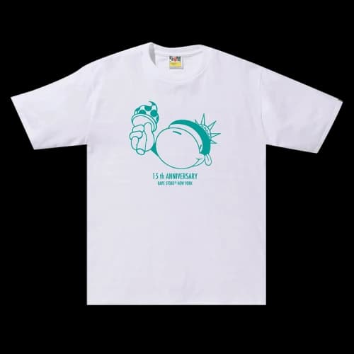 BAPE NYC15 Anniv Baby Milo Tee 'White'