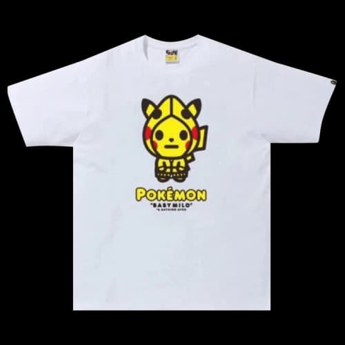 BAPE x Pokemon Pikachu Tee 'White'
